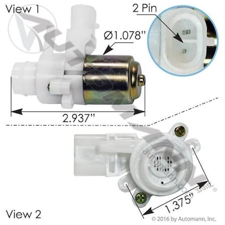 Automann Pump, Windshield Washer, HLK7046 HLK7046